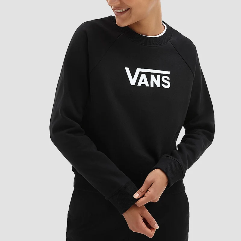 Vans Flying V Boxy Crew Sweatshirt Black - Womens X-Large / Black