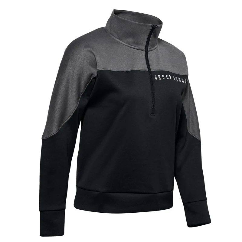Under Armour Recover Knit Womens Black/Grey Track Jacket S