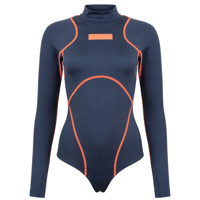 Under Armour Trek Womens Navy Bodysuit M