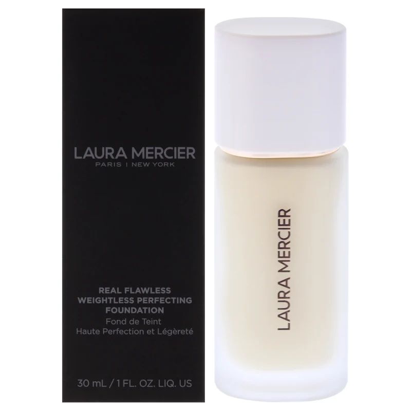 Laura Mercier Real Flawless Weightless Perfecting Foundation - 0W1 Satin by Laura Mercier for Women - 1 oz Foundation 1 oz