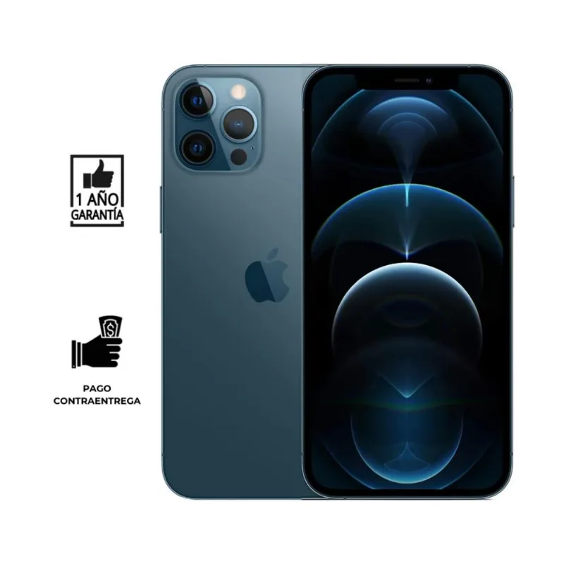 REACONDICIONADO iPhone 12 Pro Max 128gb I Grado C I color Azul Pacifico