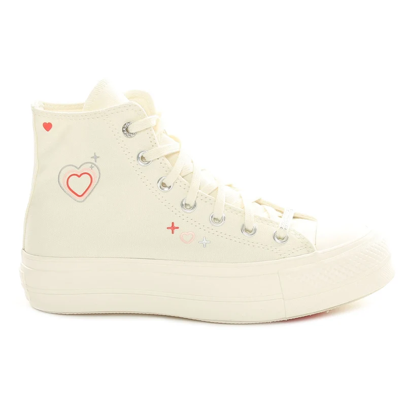 Sneakers Donna Converse Chuck Taylor All Star Lift Hi Bianco 40