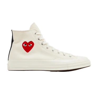 Comme des Garçons PLAY x Converse Chuck 70 High 'Single Heart - Milk' A08800C 9