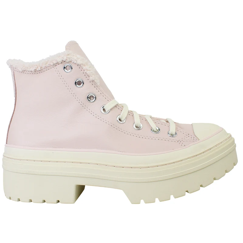 Converse Chuck Taylor Lugged Heel Sherpa Womens Pink Shoes 5.5
