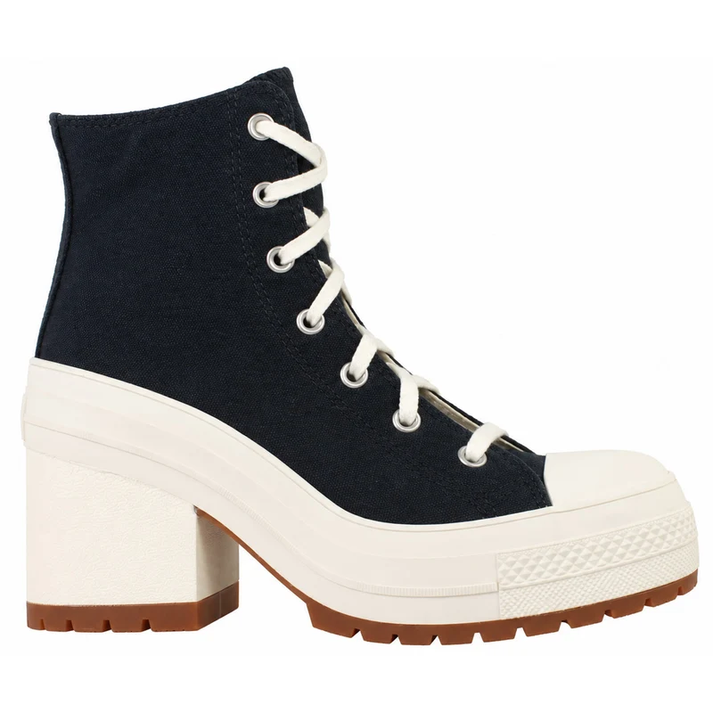 Converse Chuck 70 De Luxe Heel Hi Unisex Black Shoes 3