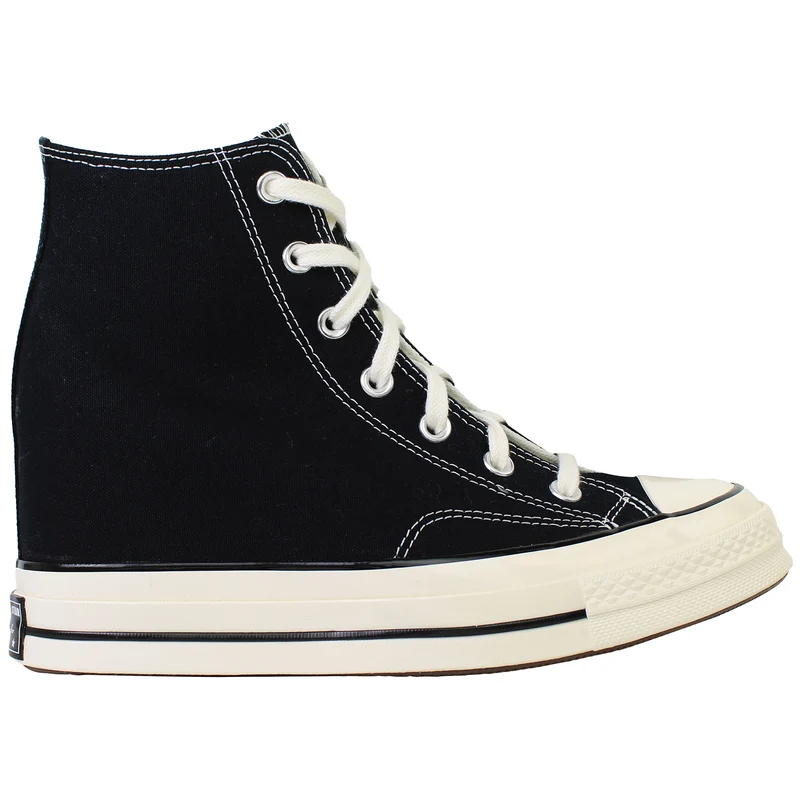 Converse Chuck 70 Wedge Hi Womens Black Plimsolls 7