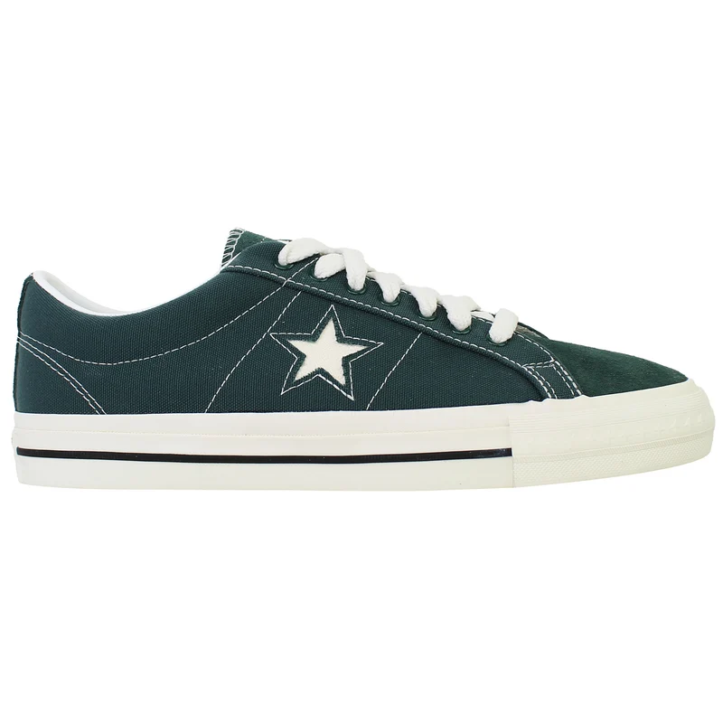 Converse One Star Pro OX Unisex Dark Green Plimsolls 9