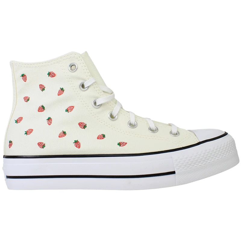 Converse Chuck Taylor Lift Hi Womens Off White Plimsolls 3