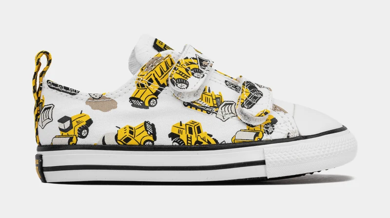 Chuck Taylor All Star 2V Low Top Infant Toddler Lifestyle Shoes (White/Yellow) 6C