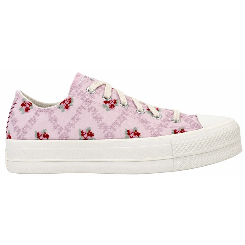Converse Chuck Taylor Lift OX Womens Pink Plimsolls 6.5