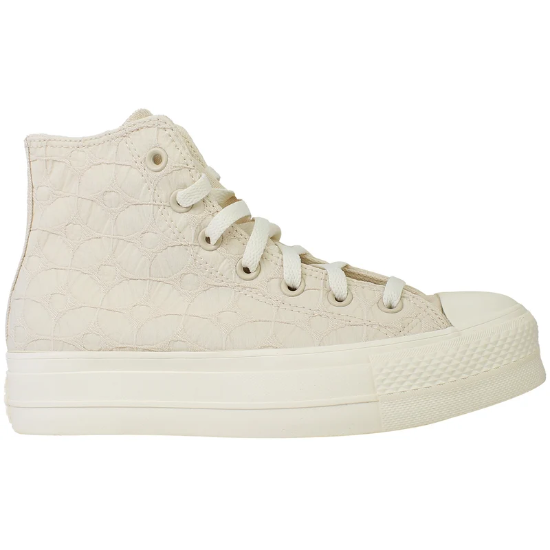 Converse Chuck Taylor Lift Hi Womens Beige Plimsolls 5.5