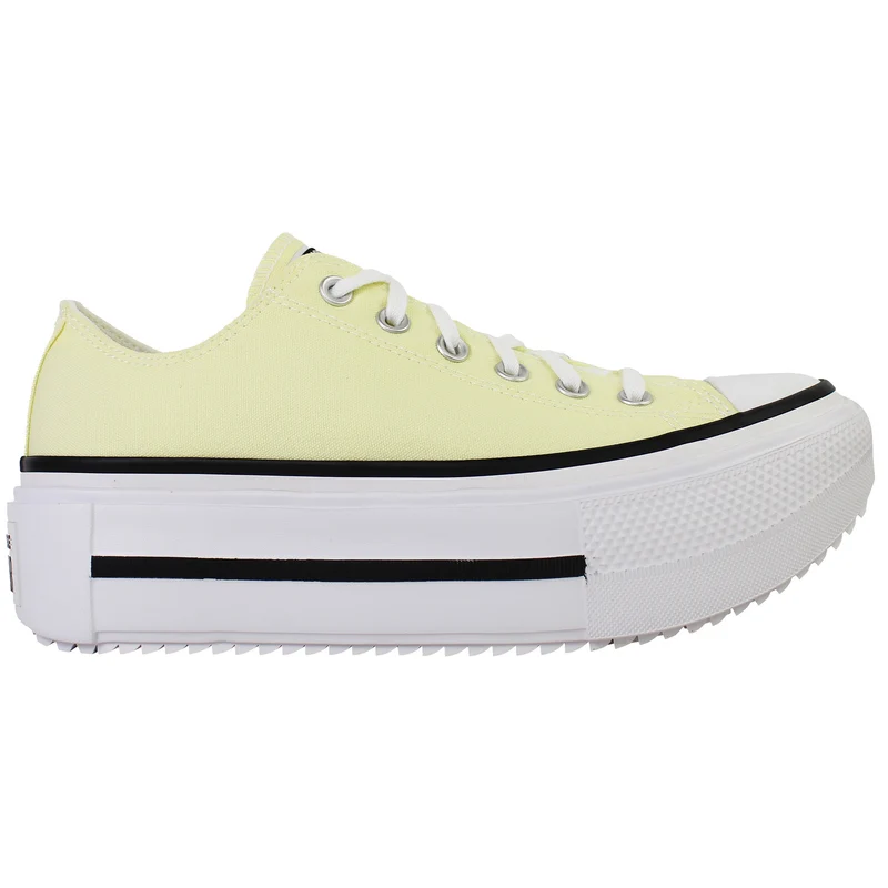 Converse Chuck Taylor Light Double Stack OX Unisex Yellow Plimsolls 3.5