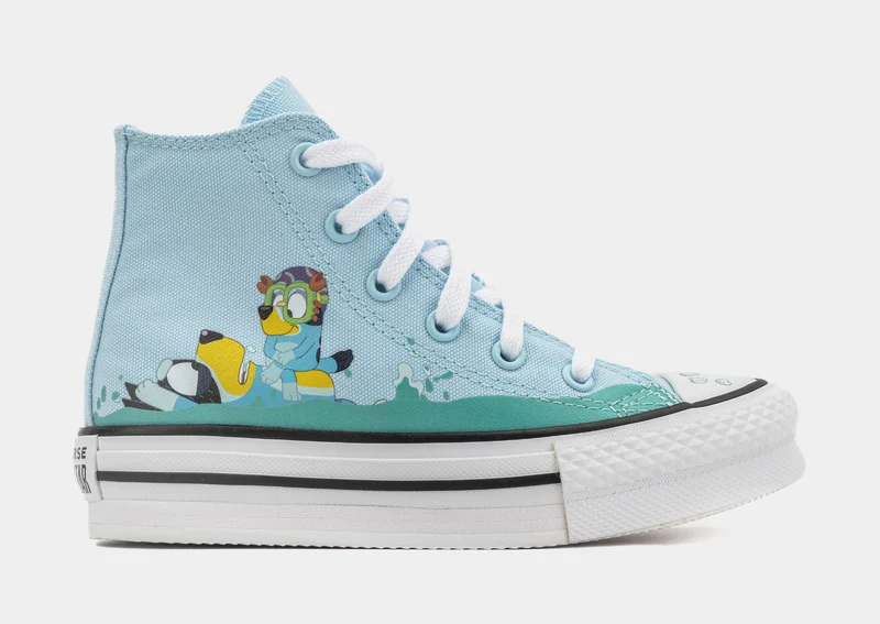 Chuck Taylor All Star Eva Lift Bluey Preschool Lifestyle Shoes (Blue/White) 11.5C