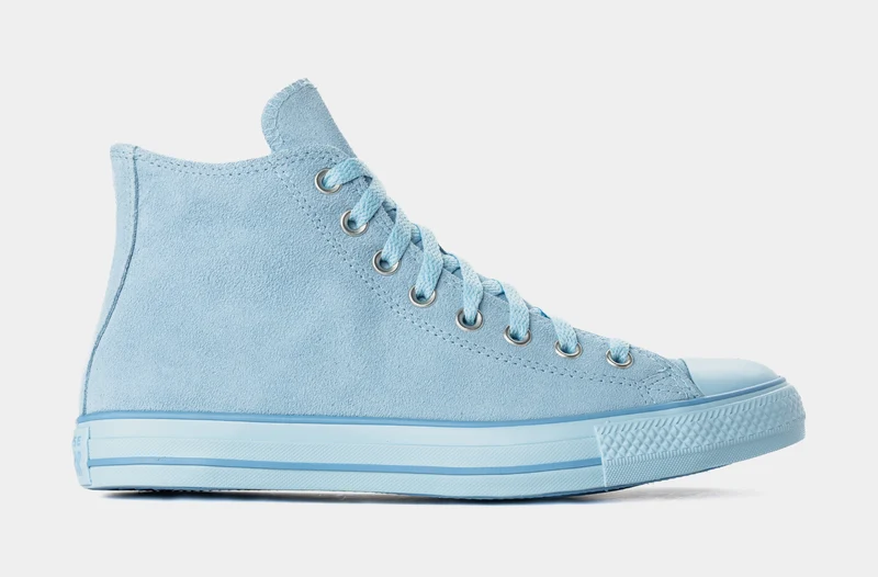 Chuck Taylor All Star High Blue Suede Mens Lifestyle Shoes (Masi Blue) 8