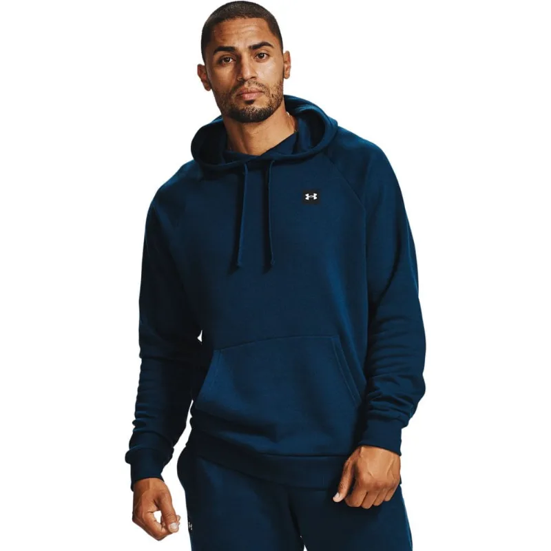 Moletom de Treino Masculino Under Armour Rival Fleece Hoodie P Azul