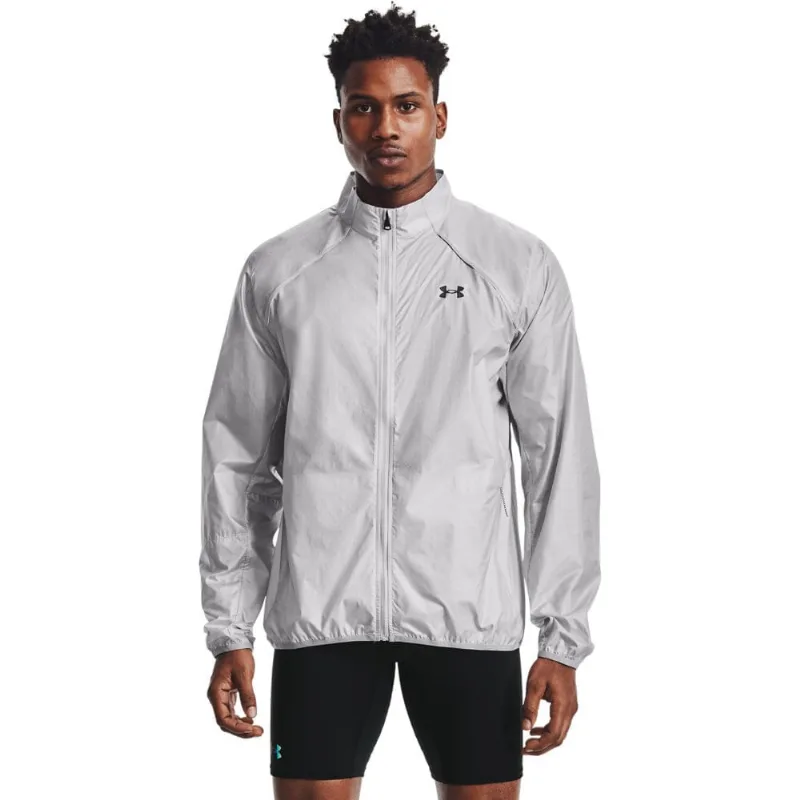 Jaqueta de Corrida Masculina Under Armour Impasse Run 2.0 G Cinza