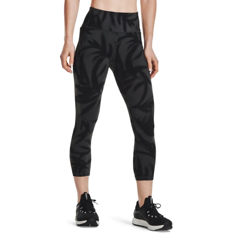 Calça Legging Capri Feminina Under Armour Meridian Printed Crop PP Cinza