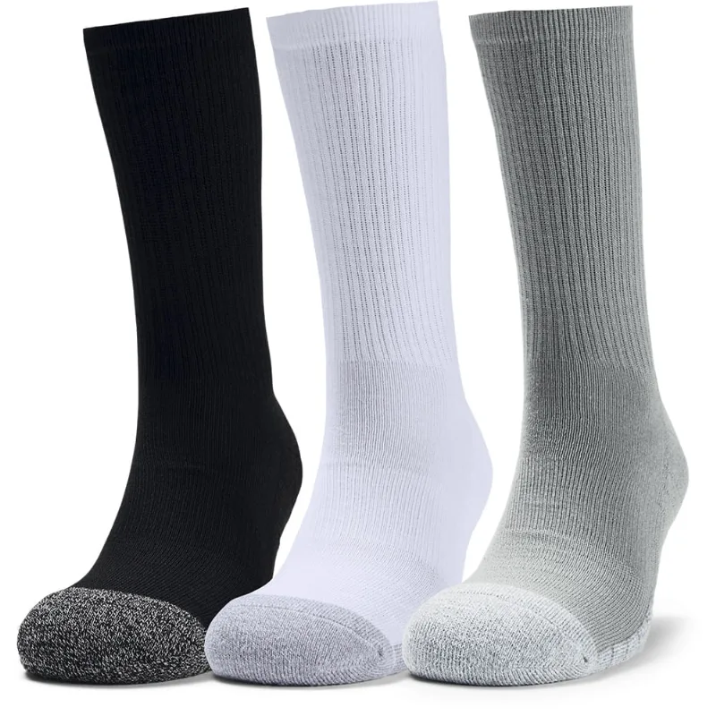 Meia Unissex Under Armour Heatgear Cano alto - Pacote com 3 pares 36-40 Branco