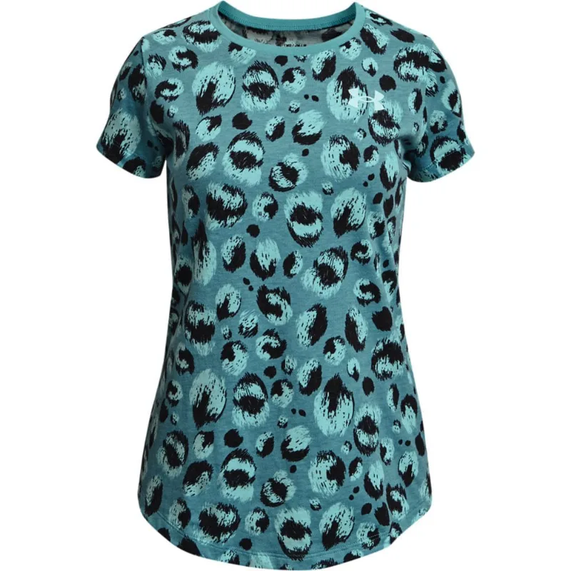 Camiseta Infantil Under Armour Live Fierce Instinct Print SS G Azul