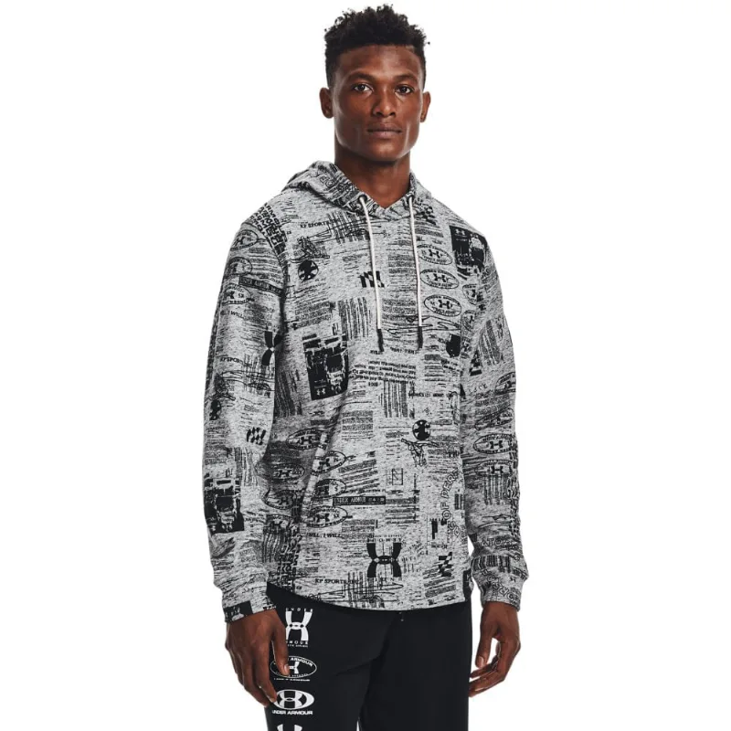 Moletom de Treino Masculino Under Armour Rival Terry 25TH Hoodie G Cinza