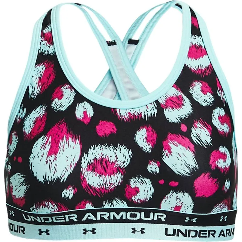 Top de Treino Infantil Under Armour Crossback Printed PP / Preto