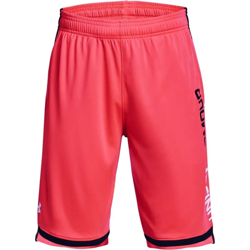 Shorts de Treino Infantil Under Armour Stunt 3.0 14 Vermelho