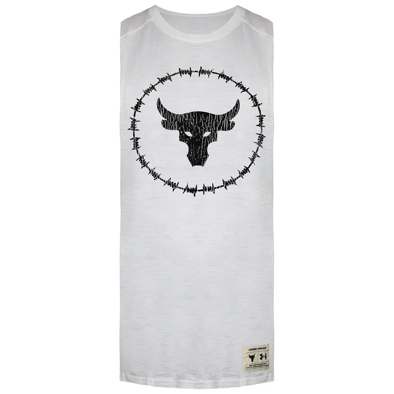 Under Armour Project Rock Mens White CC Vest L