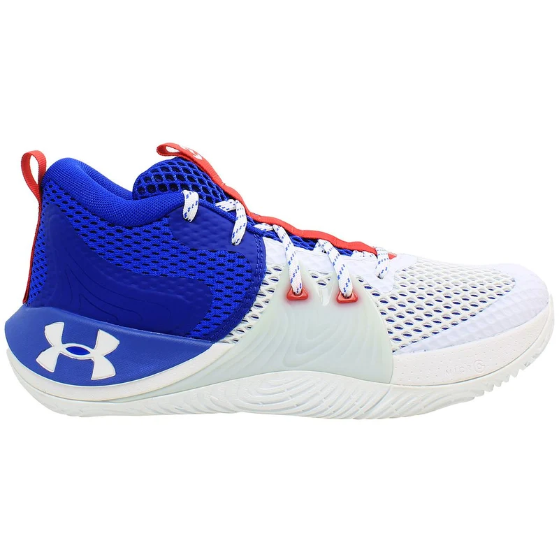 Under Armour Embiid 1 Mens White/Blue Trainers 7.5