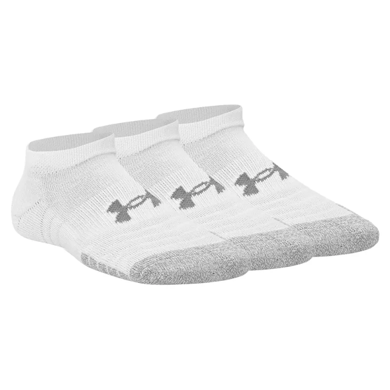 Meia de Treino Unissex Under Armour Heatgear NS - Pacote com 3 pares 45-49 Branco
