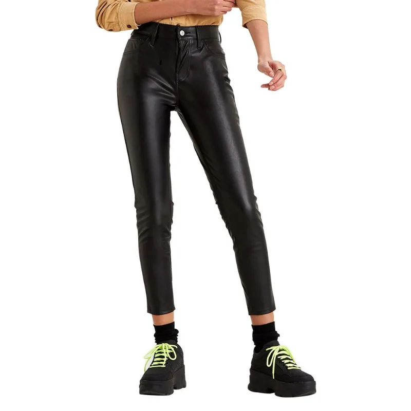 Calça Levi's 720 Faux Leather Ankle Preto L