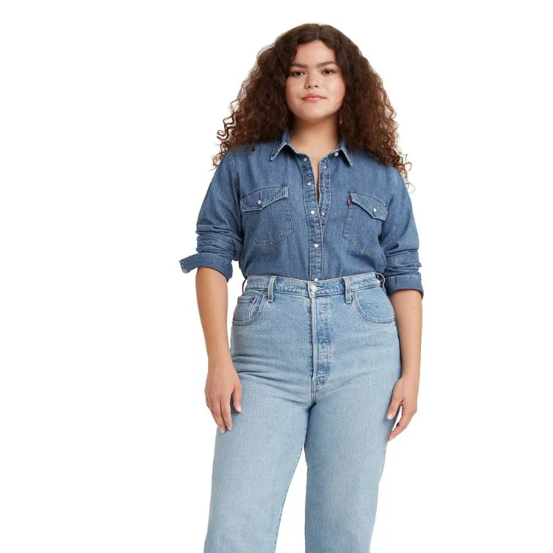 Camisa Levi's Essential Western Jeans Camisa Levi's Essential Western S