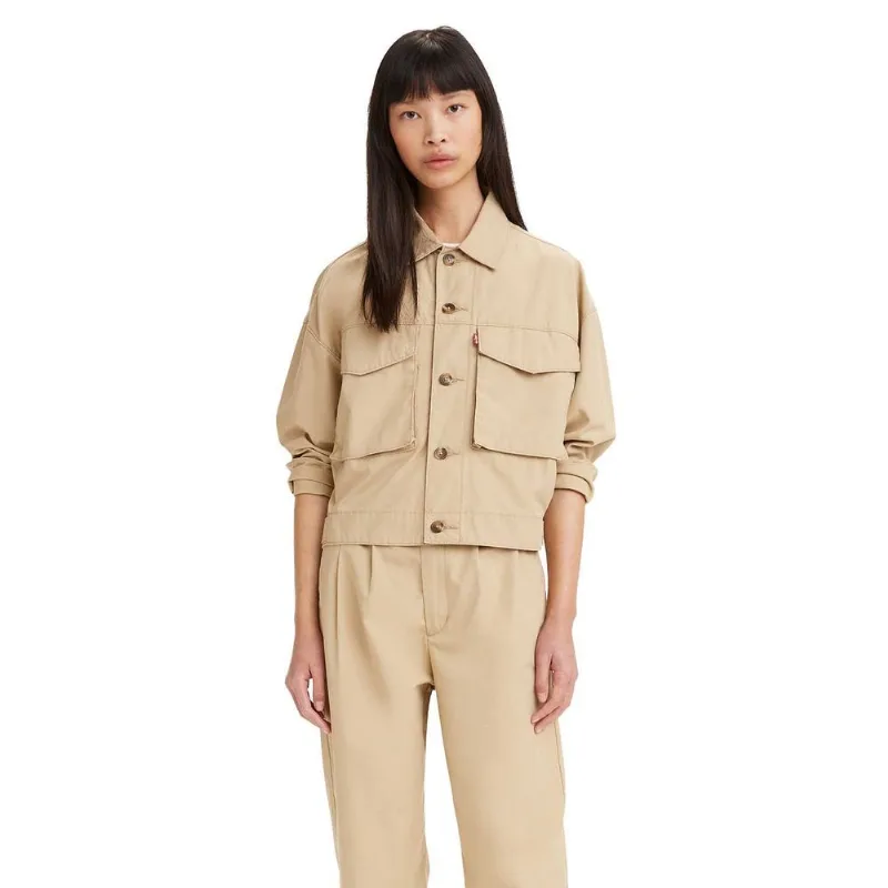Jaqueta Levi's Loose Utility Trucker Bege S