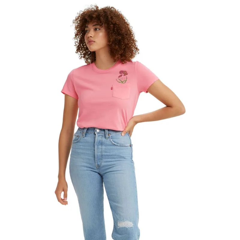 Camiseta Levi's Perfect Pocket Rosa S