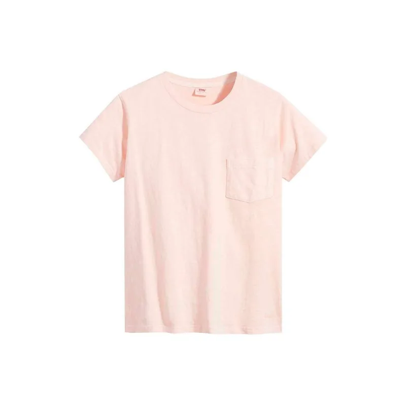 Camiseta Levi's Arlo Garment Dye Crew Rosa XXL