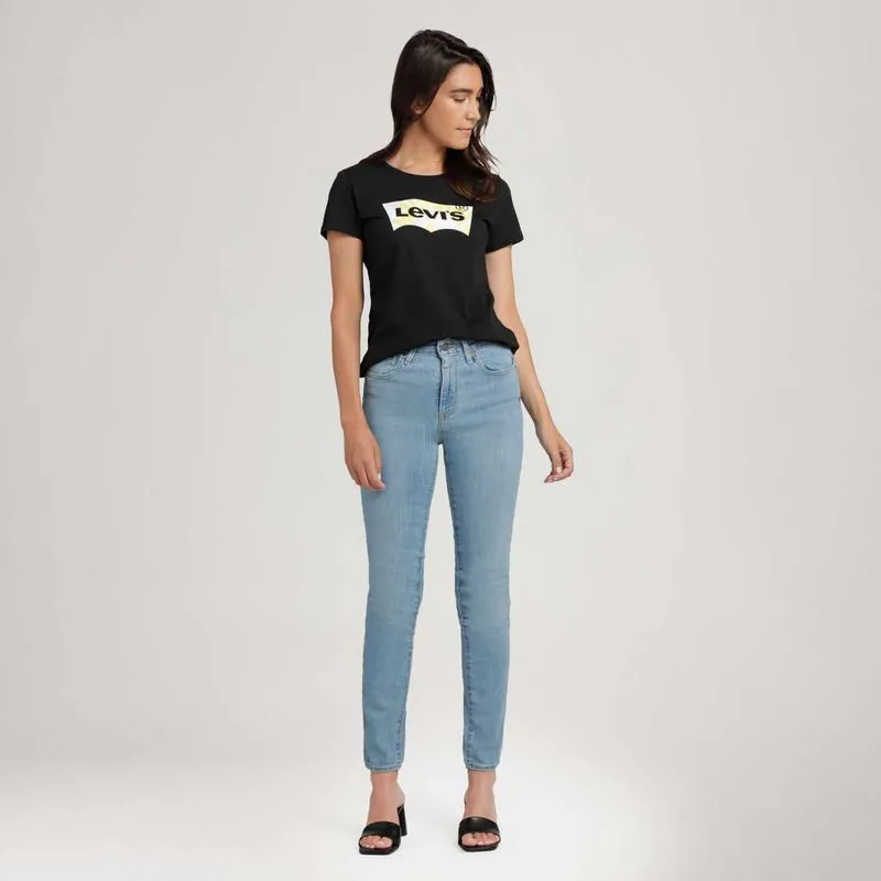 Calça Jeans Levi's® 721® High Rise Skinny Lavagem Clara - 30X32 USA | 41 BR