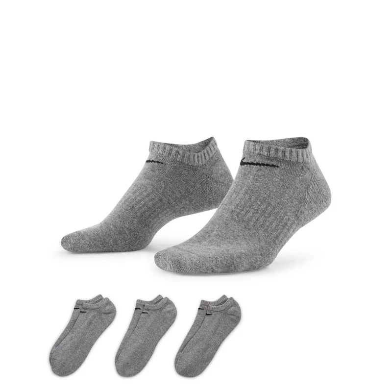Everyday Cushioned No-Show Training Socks (3 Pairs) 38-42 / No Show
