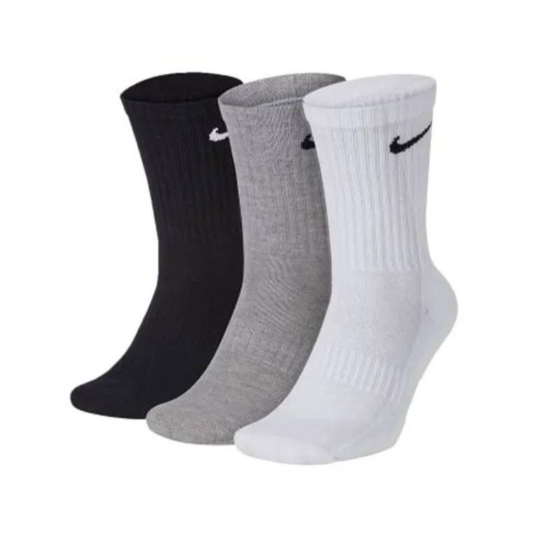 Media Nike Everyday Lightweight Talle: 38-42 - Color: Blanco/Gris/Negro