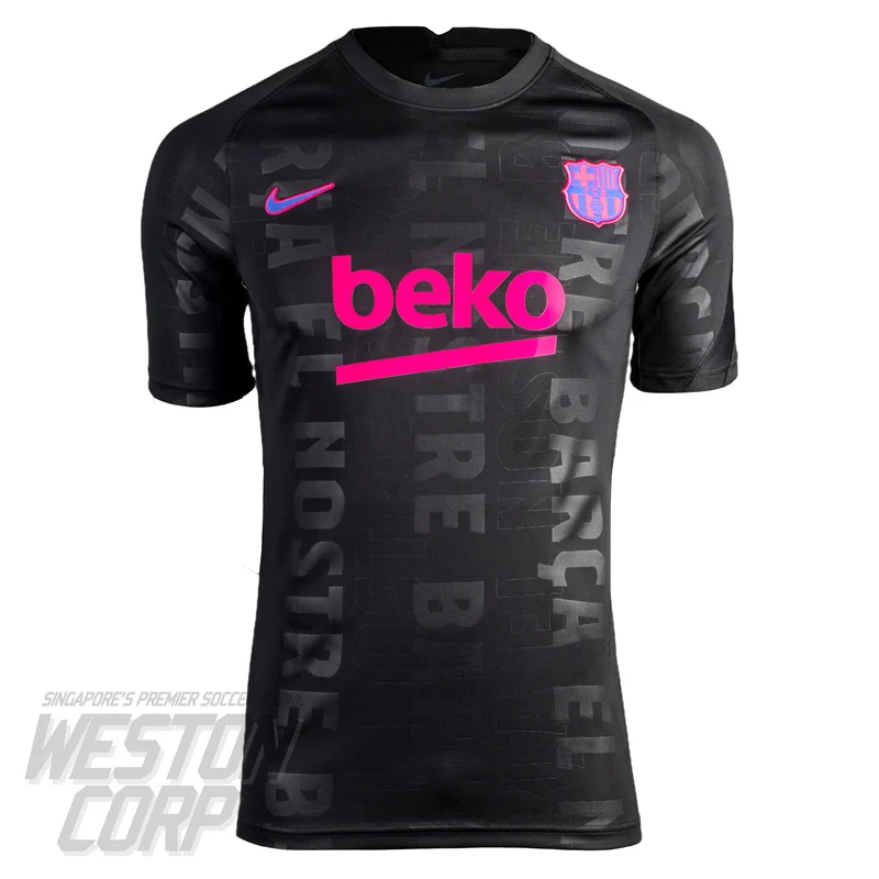 Barcelona Adult 2021-22 SS Dri-FIT Pre-Match Top S