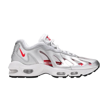 Supreme x Nike Air Max 96 'Metallic Silver' CV7652 001 6.5