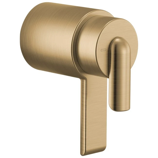 Brizo - Roccesco TempAssure Thermostatic Valve Trim Bent Lever Handle Kit Luxe Gold
