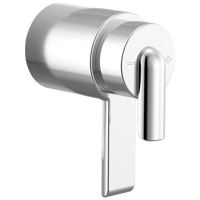 Brizo - Roccesco TempAssure Thermostatic Valve Trim Bent Lever Handle Kit Chrome