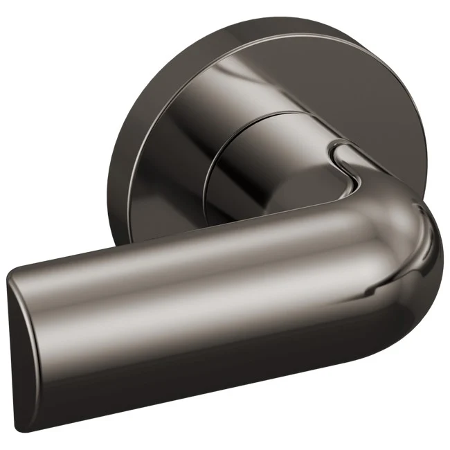 Brizo - Roccesco Two-Handle Wall Mount Tub Filler Bent Lever Handle Kit Brilliance Black Onyx