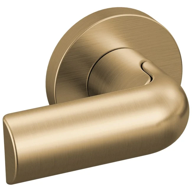 Brizo - Roccesco Two-Handle Wall Mount Tub Filler Bent Lever Handle Kit Luxe Gold