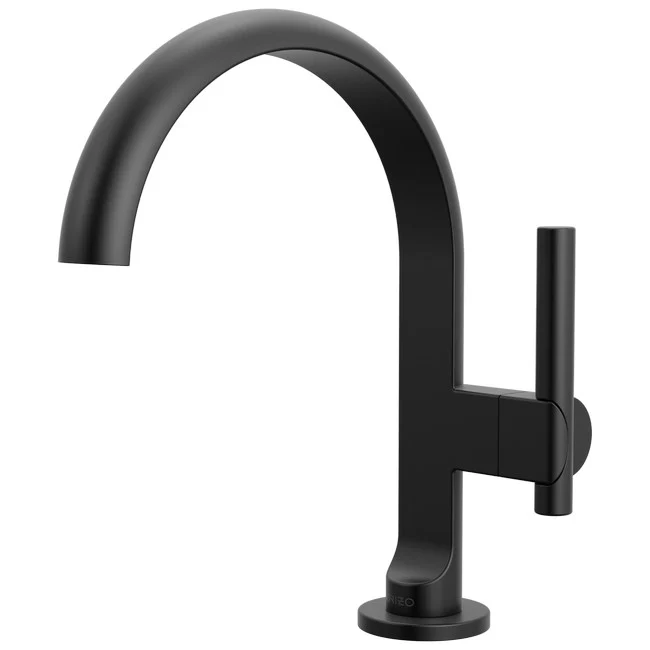 Brizo - Roccesco Single-Handle Lavatory Faucet with Arc Spout Matte Black