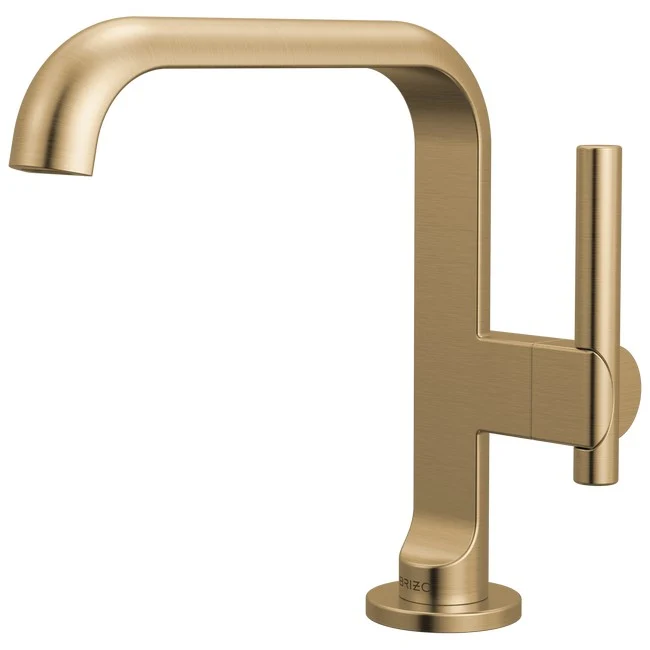 Brizo - Roccesco Single-Handle Lavatory Faucet with Square Spout Luxe Gold