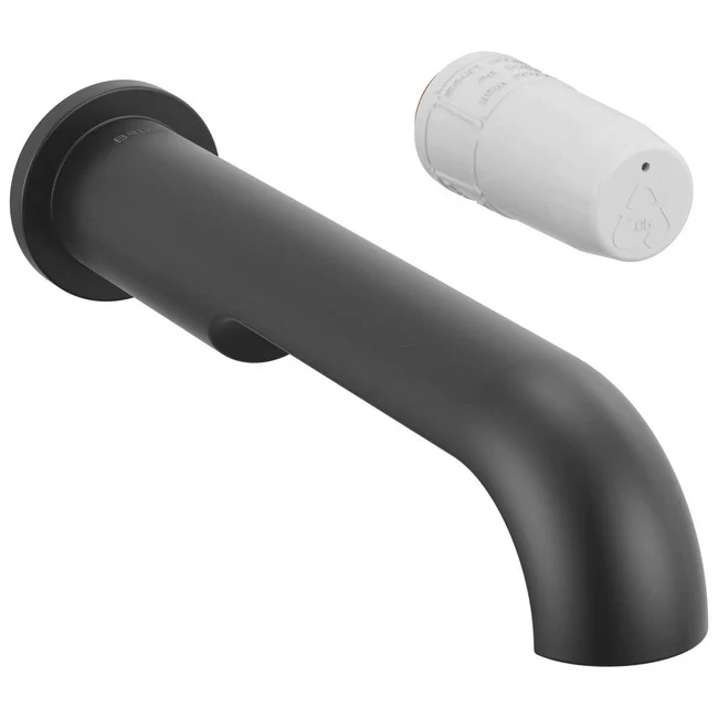 Brizo - Roccesco Single-Handle Wall Mount Lavatory Faucet - Less Handle Matte Black