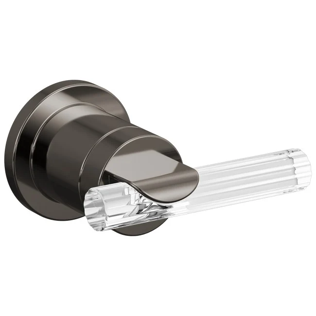 Brizo - Roccesco Single-Handle Wall Mount Lavatory Lever Handle Kit Brilliance Black Onyx
