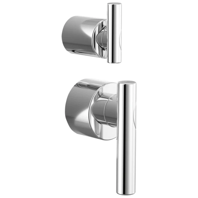 Brizo - Roccesco Pressure Balance Valve with Integrated Diverter Trim Lever Handle Kit Chrome