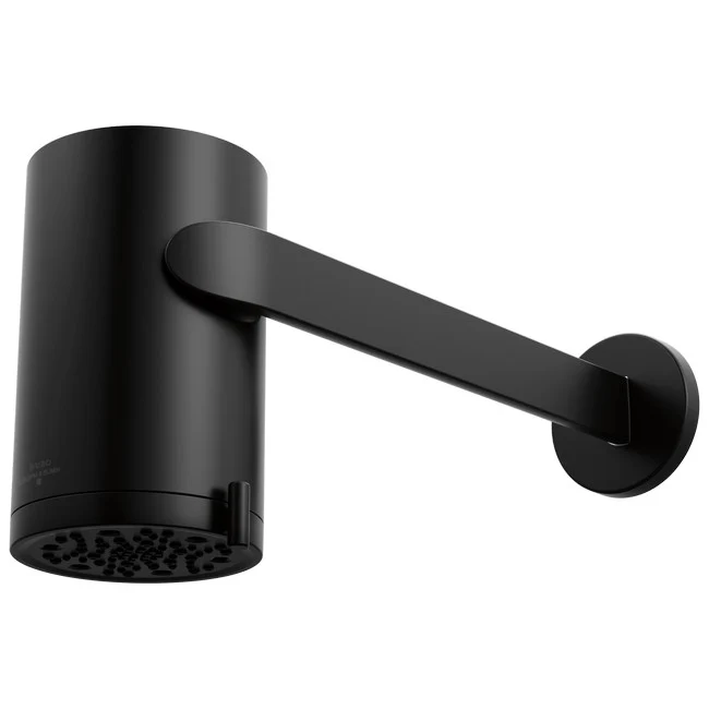 Brizo - Roccesco Multi-Function Sconce Wall Mount Shower Head with Shower Arm and Flange - 2.5 GPM Matte Black