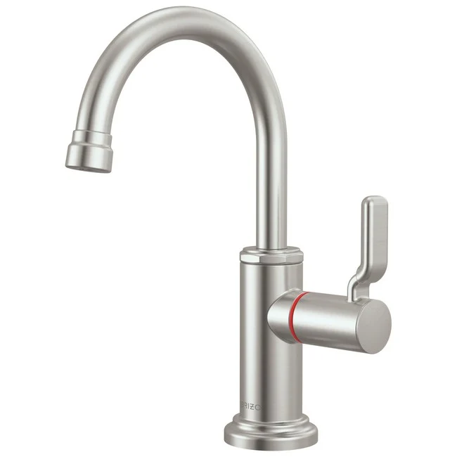 Brizo - Faircroft Instant Hot Faucet with Arc Spout and Industrial Lever Handle Stainless